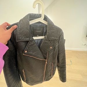 MARC NEW YORK ANDREW MARC Black Leather Jacket, Size M